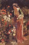 John Frederick Lewis In the Bey's Garden Asia Minor (mk32) oil painting artist